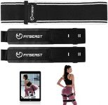 FitBeast Booty Workout Bands for Women Glutes, Blood Flow Restriction Bands with 8-Week Guide, Occlusion Bands for Workouts, Fabric Resistance Bands for Legs, Butt&Hip Building