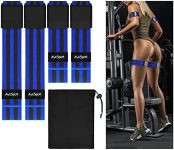 AutSport Fitness Occlusion Straps,Blood Flow Restriction Bands,Adjustable Occlusion Bands for Women to Exercise Arms, Legs and Glutes, Build&Shape Muscle,Elastic Fabric Occlusion Training Bands 4 Pack