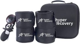 BFR Bands Blood Flow Restriction Bands by Hyper Recovery - High End Occlusion Bands with Air Chambers, Pump, and Pressure Gauge - BFR Bands for Women Glutes - BFR Bands for Men