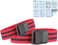 BFR Booty Bands for Women Glutes & Hip Building with Exercise Guide, Blood Flow Occlusion Training Bands, Fabric Restriction Bands for Workouts, Tone & Lift Your Butt, Squat, Thigh, Fitness