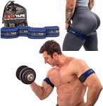 Blood Flow Restriction Bands. 4 Pack Occlusion Bands, 2 Inch Width for Men and Women, Arms, Glutes, Legs BFR Training. Gain Fast Muscle Growth Without Lifting Heavy Weights