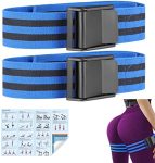 Booty Bands for Women Glutes & Hip Building, Occlusion Blood Flow Restriction Bands with Training Action Instruction, Exercise Band for Workout Your Butt & Thigh