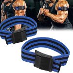 InfantLY Bright 2 Pack Occlusion Training Bands Fitness Blood Restriction Fast Muscle Growth Weightlifting Muscles Blood Flow Restriction Bands (Blue)
