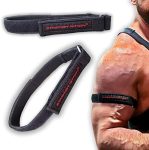 Striation Nation 1-Inch BFR Training Bands for Arms and Shoulders, Set of 2 Occlusion Bands, Blood Flow Restriction Bands, Kaatsu Training, Kaatsu Bands, Restricted Blood Flow Therapy, One Inch Width