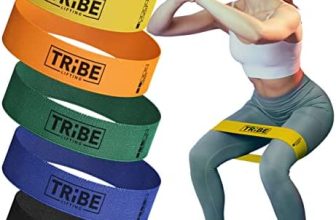 Tribe Lifting Fabric Resistance Bands Women and Men - Booty Bands for Women - Thigh Bands for Workout Bands for Women - Glute Bands - 5 Levels of Exercise Bands Resistance Loops for Legs and Butt