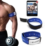 BFR BANDS Rigid Blood Flow Restriction Bands, Resistance Bands for Home Gym Workout, Occlusion Training Straps with for Men and Women – Set of 2 Straps