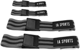 IA Sports Occlusion Bands 4 Pack (2 Bicep Bands,2 Leg Bands), Comfortable Elastic for Blood Flow Restriction Training and Fast Muscle Growth Without Lifting Heavy Weights